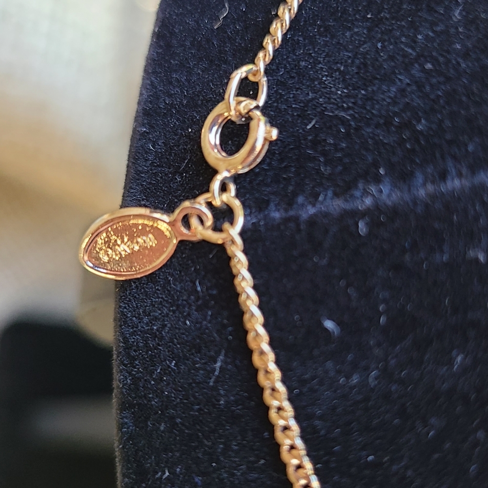 Vintage Avon Gold Open Heart Lariat Necklace - Picture 4 of 4